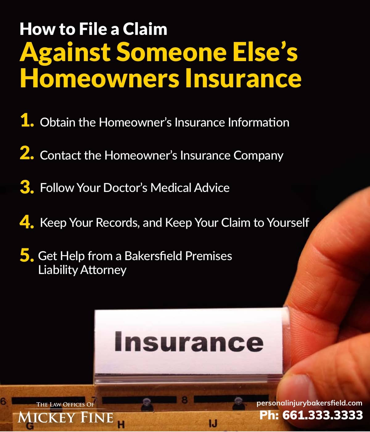 How to File a Claim Against Someone Else’s Homeowners Insurance | The Law Offices of Mickey Fine